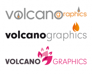 Evolution du logo Volcanographics